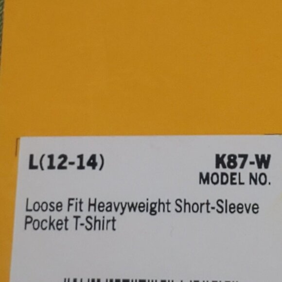 Carhartt Women’s Loose Fit Heavyweight Short-Sleeve Pocket T-Shirt, L 12-14 NWT - Picture 6 of 13